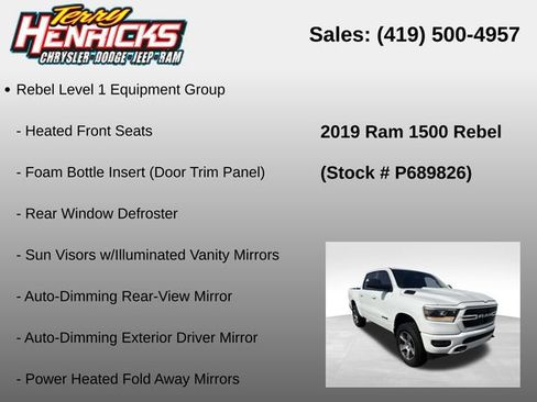 Used 2019 RAM 1500 Sport w/ Level 2 Equipment Group AWD/4WD image 12