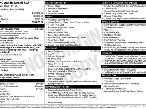 Used 2017 GMC Acadia Denali w/ Technology Package image 48