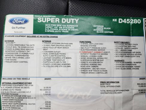 Used 2019 Ford F350 Lariat w/ Chrome Package AWD/4WD image 47