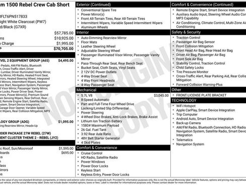 Used 2023 RAM 1500 Rebel w/ Rebel Level 2 Equipment Group AWD/4WD image 37