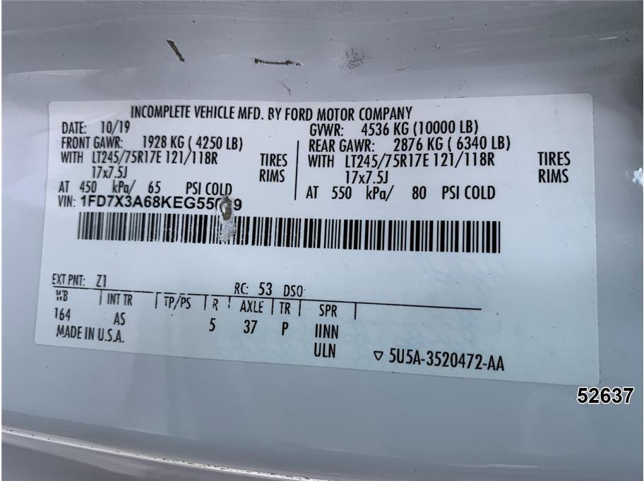Used 2019 Ford F350 XL w/ XL Value Package RWD image 15