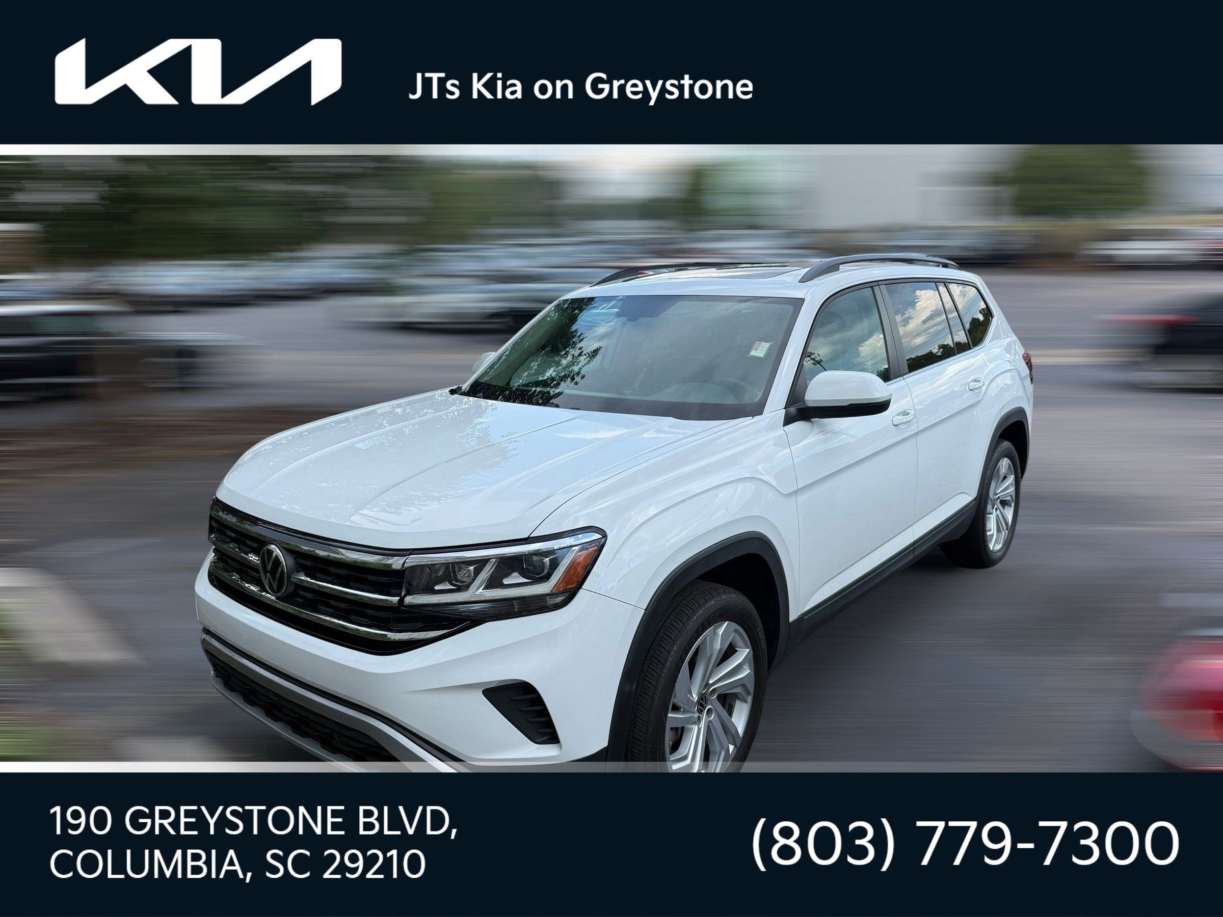 Used 2021 Volkswagen Atlas SE w/ Panoramic Sunroof Package FWD image 1