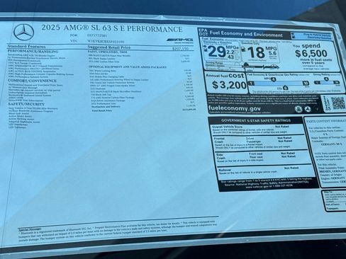 New 2025 Mercedes-Benz SL 63 AMG S e Performance 4MATIC image 29
