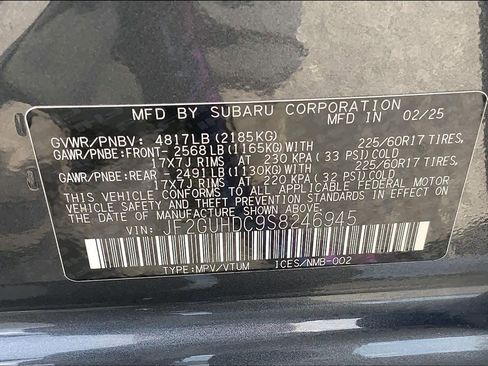 Used 2025 Subaru Crosstrek 2.0i Premium AWD/4WD image 33