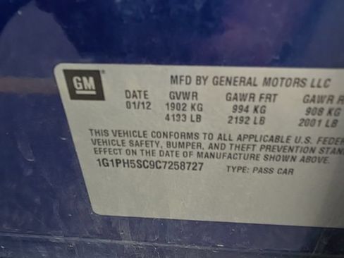 Used 2012 Chevrolet Cruze LTZ w/ RS Package FWD image 8
