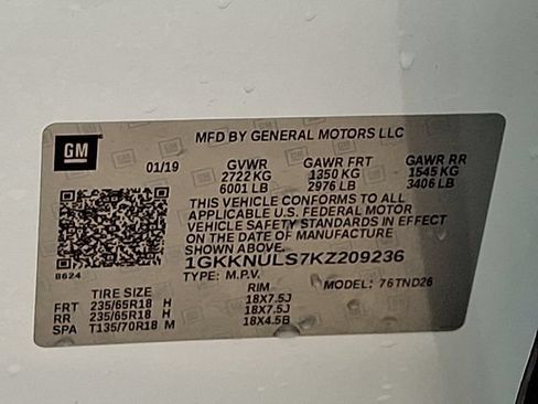 Used 2019 GMC Acadia SLT w/ LPO, Floor Liner Package AWD/4WD image 27
