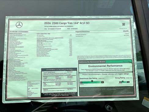 New 2026 Mercedes-Benz Sprinter 2500 image 18