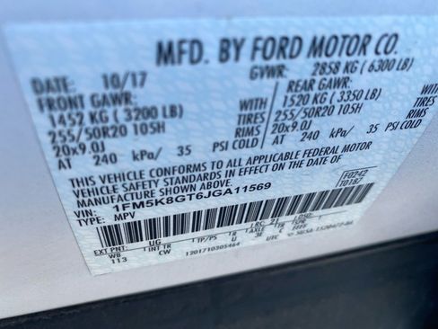 Used 2018 Ford Explorer Sport w/ Equipment Group 401A image 38