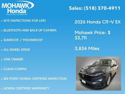 Certified 2026 Honda CR-V EX image 8