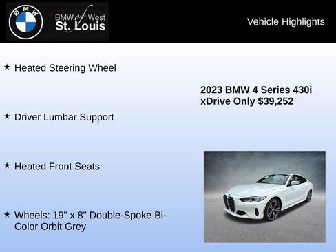 Used 2023 BMW 430i xDrive Coupe w/ Convenience Package AWD/4WD image 16