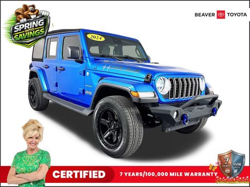 Used 2024 Jeep Wrangler Sahara AWD/4WD image 1