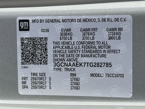 New 2026 Chevrolet Silverado 1500 W/T w/ WT Safety Package RWD image 20