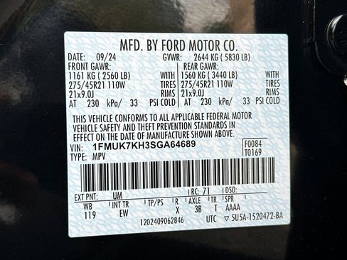 Used 2025 Ford Explorer ST-Line w/ Premium Package RWD image 29