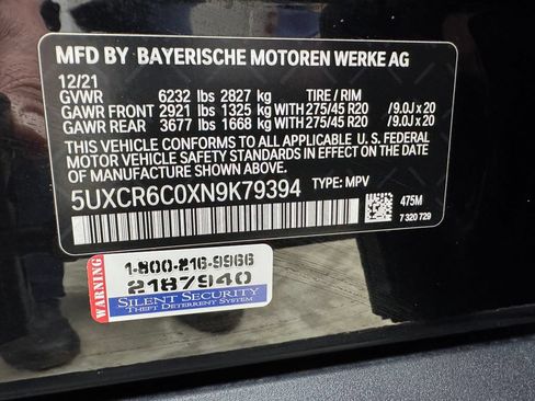 Used 2022 BMW X5 xDrive40i w/ Climate Comfort Package AWD/4WD image 34