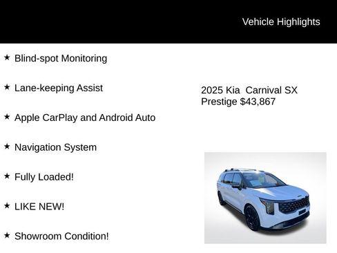 Used 2025 Kia Carnival SX Prestige image 4