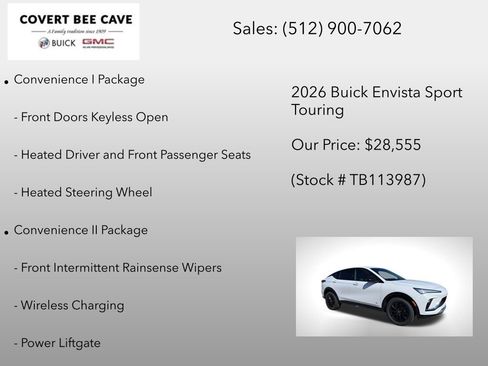 New 2026 Buick Envista Sport Touring w/ Convenience I Package image 12