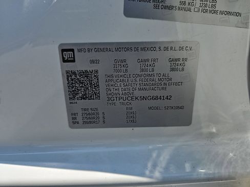 Used 2022 GMC Sierra 1500 Elevation w/ LPO, Elevation Black Package AWD/4WD image 35