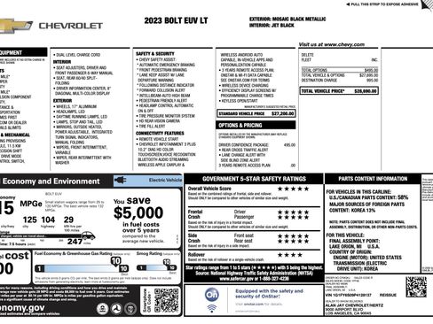 Used 2023 Chevrolet Bolt EUV LT w/ Driver Confidence Package image 4