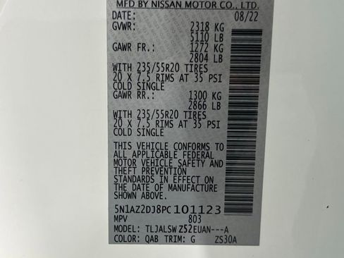 Used 2023 Nissan Murano Platinum w/ Cargo Package image 37