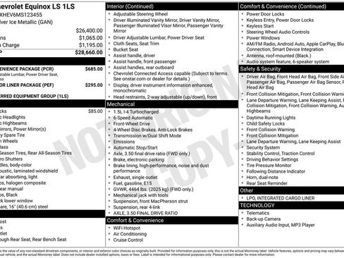 Certified 2021 Chevrolet Equinox LS w/ LS Convenience Package image 10