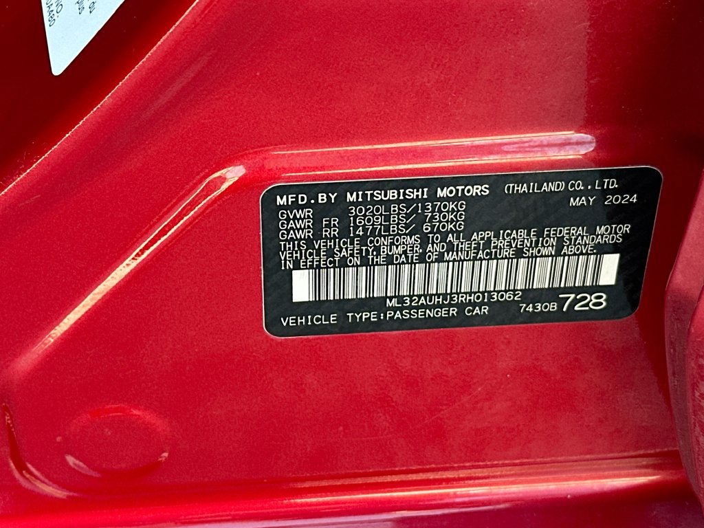 Used 2024 Mitsubishi Mirage ES FWD image 27