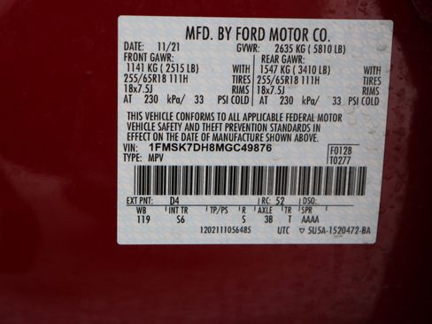 Used 2021 Ford Explorer XLT w/ Equipment Group 202A image 44