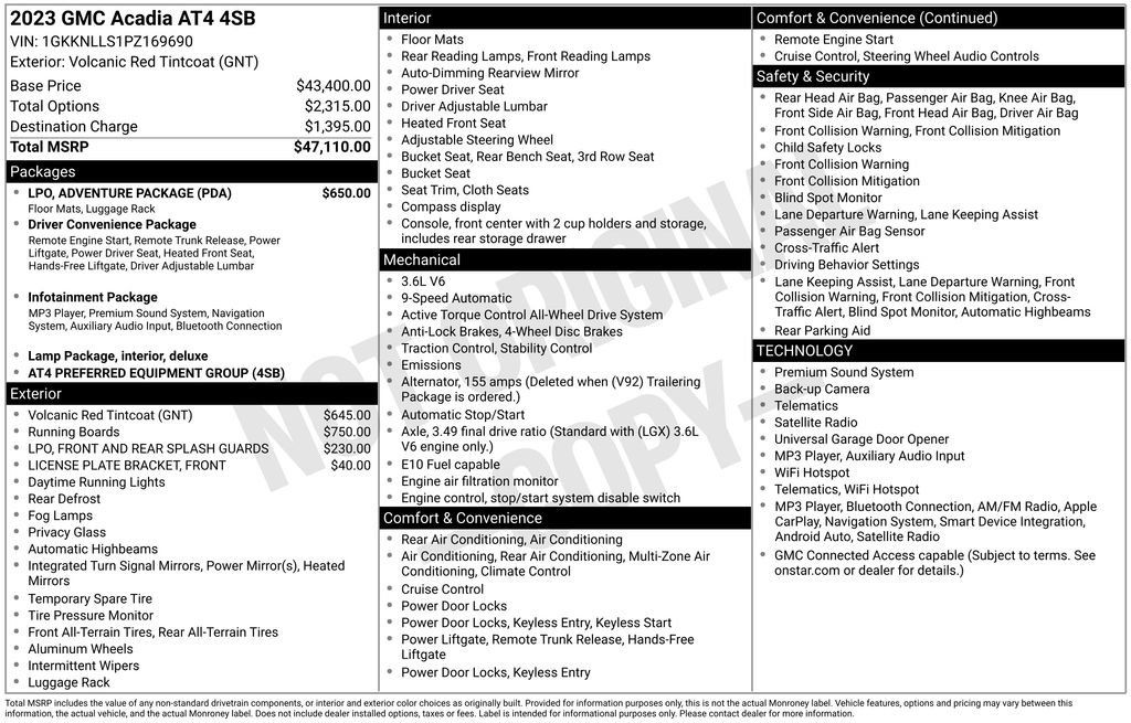 Certified 2023 GMC Acadia AT4 w/ LPO, Adventure Package AWD/4WD image 25