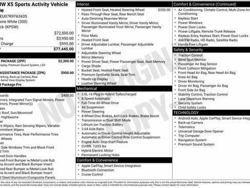 Certified 2024 BMW X5 xDrive50e w/ Premium Package image 7