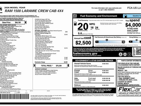 New 2026 RAM 1500 Laramie w/ Night Edition image 2