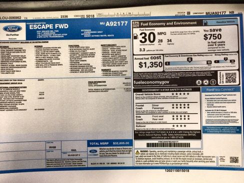 Used 2021 Ford Escape SEL w/ Technology Package image 37