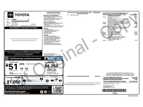 Used 2025 Toyota Camry LE FWD image 2