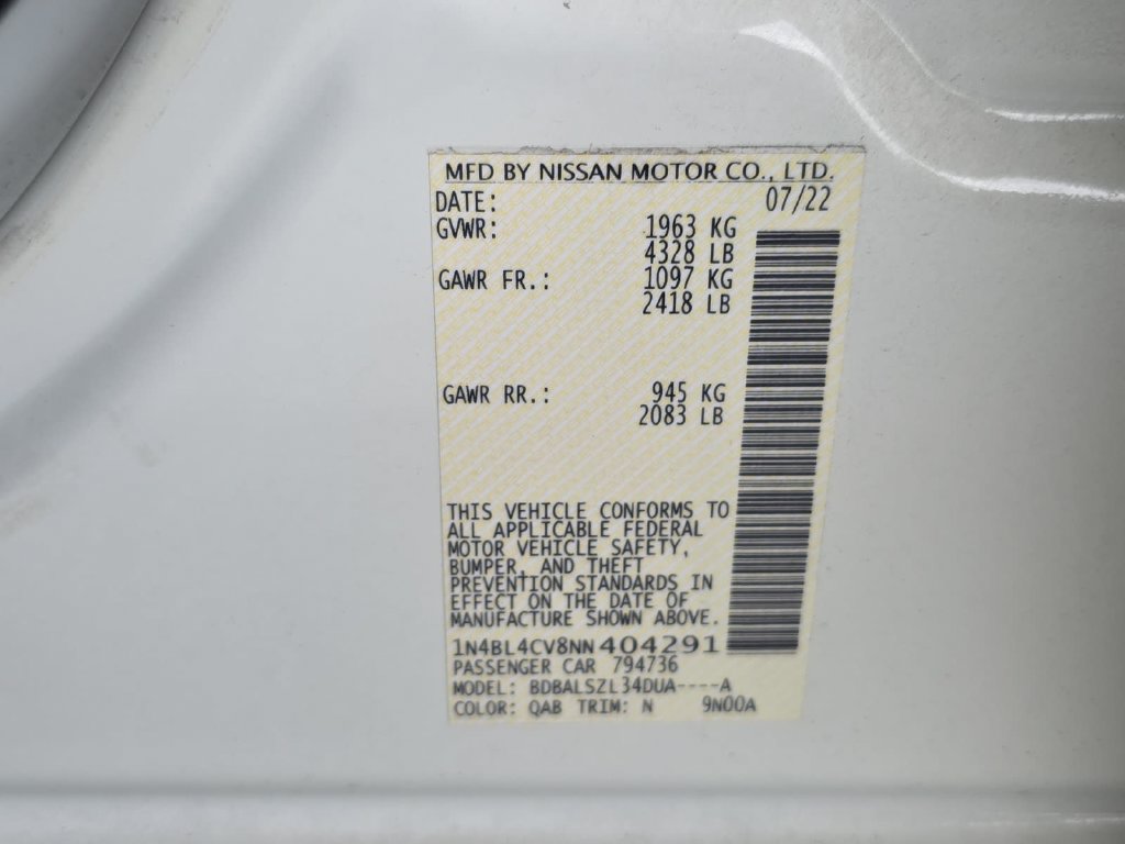Used 2022 Nissan Altima 2.5 SR FWD image 32