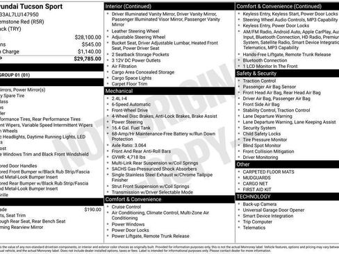 Used 2020 Hyundai Tucson Sport FWD image 40