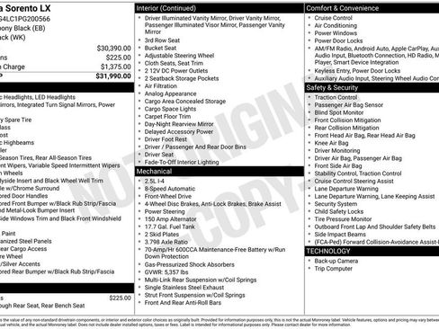 Used 2023 Kia Sorento LX image 15