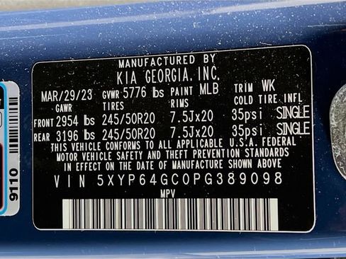 Used 2023 Kia Telluride S w/ S Sunroof Package image 11