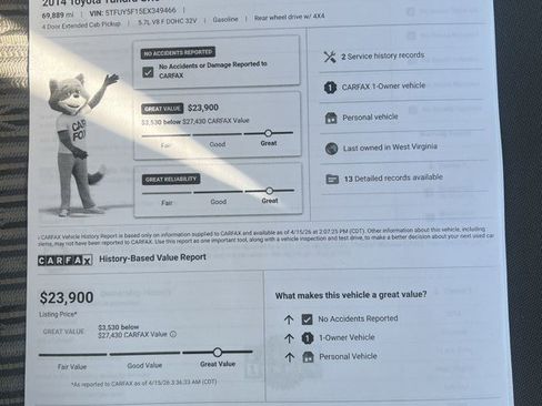 Used 2014 Toyota Tundra SR5 w/ SR5 Upgrade Package image 16