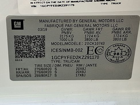 Used 2019 Chevrolet Silverado 1500 LT Trail Boss image 30