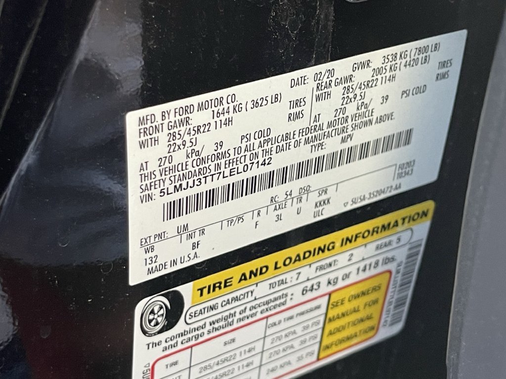 Used 2020 Lincoln Navigator L Black Label w/ Cargo Convenience Package AWD/4WD image 14