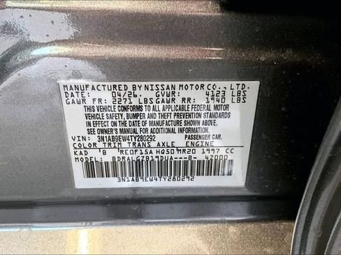 New 2026 Nissan Sentra SL w/ Floor Mat Package FWD image 41