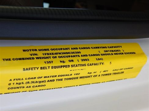 Used 2022 Ford E-450 and Econoline 450 Super Duty w/ Motorhome Prep Package RWD image 15