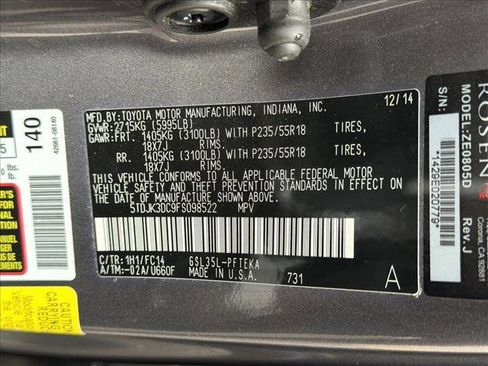 Used 2015 Toyota Sienna LE image 28