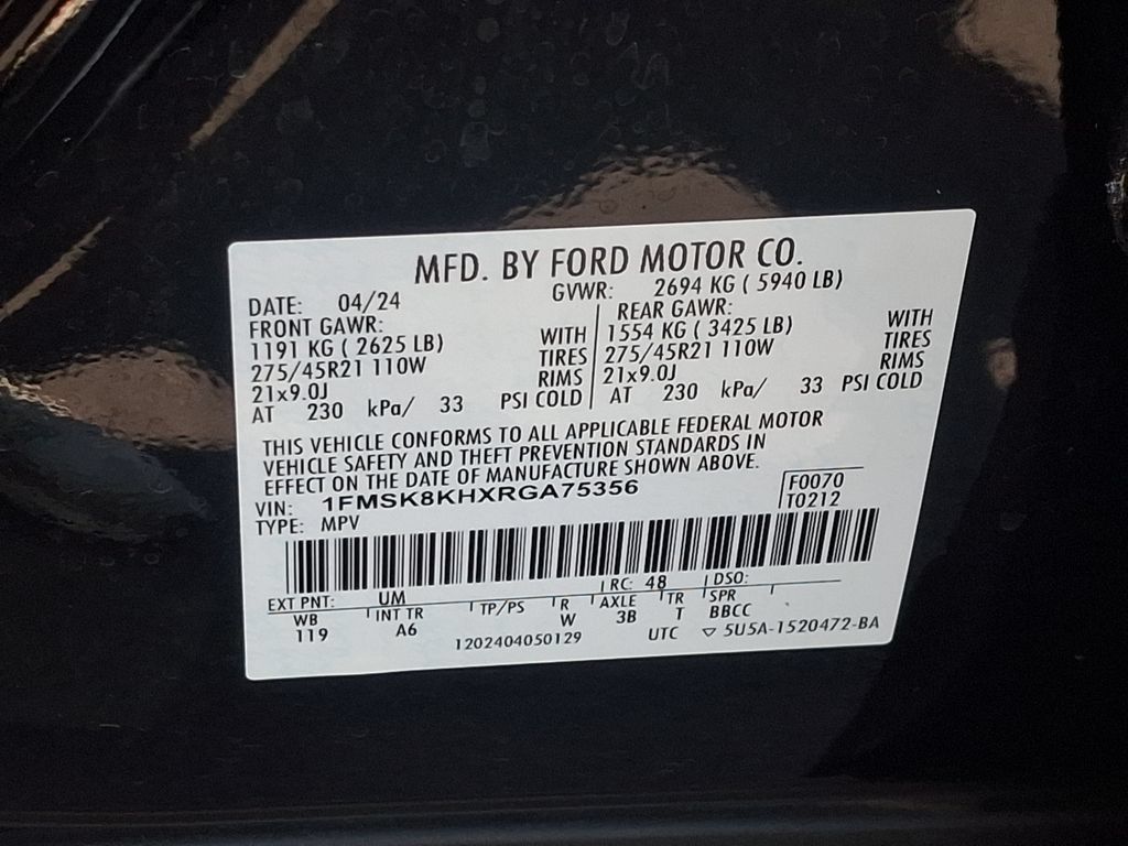 Used 2024 Ford Explorer ST-Line w/ Class IV Trailer Tow Package AWD/4WD image 26
