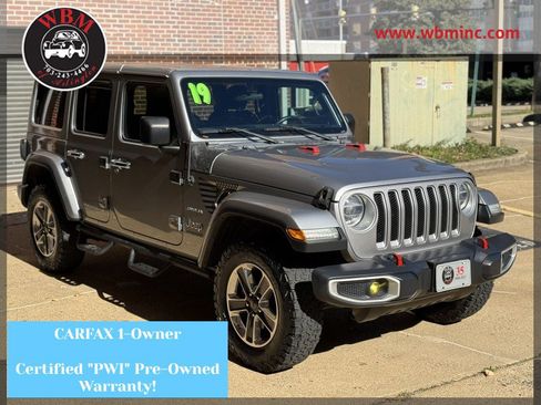 Used 2019 Jeep Wrangler Unlimited Sahara w/ Cold Weather Group image 1