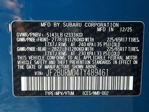 New 2026 Subaru Outback Wilderness AWD/4WD image 18