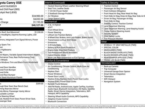 Used 2025 Toyota Camry XSE image 38