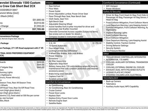 Used 2024 Chevrolet Silverado 1500 Custom Trail Boss AWD/4WD image 34