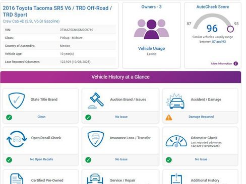 Used 2016 Toyota Tacoma SR5 w/ SR5 Appearance Package (SN) image 2