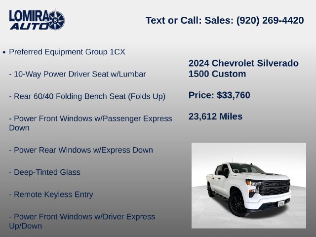 Used 2024 Chevrolet Silverado 1500 Custom w/ Rally Edition AWD/4WD image 8