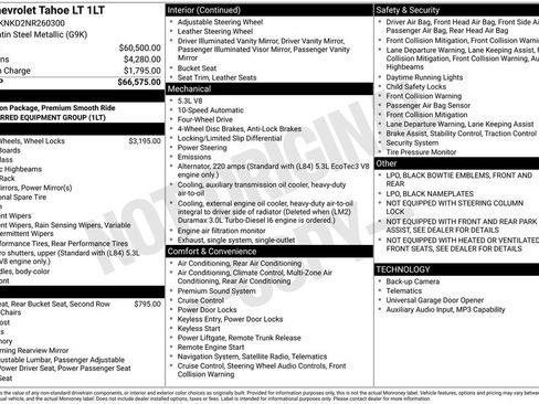 Used 2022 Chevrolet Tahoe LT AWD/4WD image 4