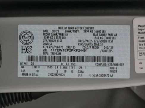 Certified 2023 Ford F150 Lariat w/ Equipment Group 502A High image 23